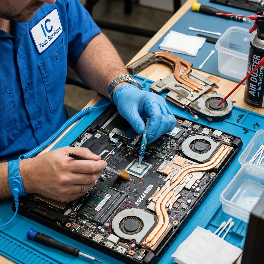 Overheating Solutions & Internal Dust Cleaning / Thermal Paste